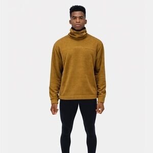 Bandit Running Men’s Macrogrid Funnel Neck Thermal Long Sleeve Cold Weather Top